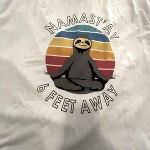 Namastay 6 feet away Tee